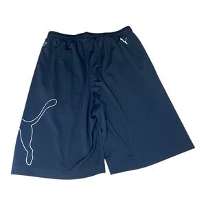 Puma Men's Navy Athletic Shorts L